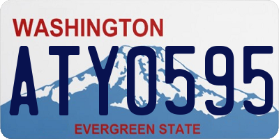 WA license plate ATY0595