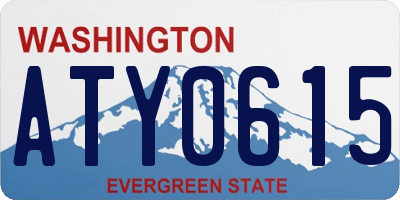 WA license plate ATY0615