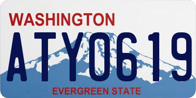 WA license plate ATY0619