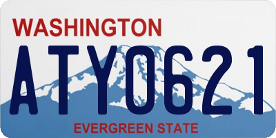 WA license plate ATY0621