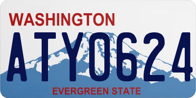 WA license plate ATY0624