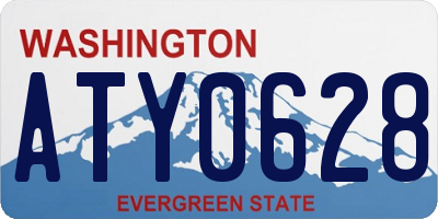 WA license plate ATY0628