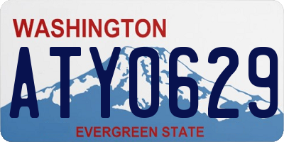 WA license plate ATY0629