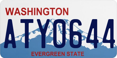 WA license plate ATY0644