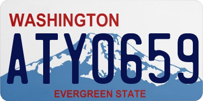 WA license plate ATY0659