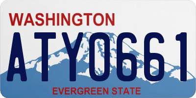 WA license plate ATY0661