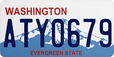 WA license plate ATY0679