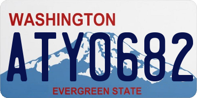 WA license plate ATY0682