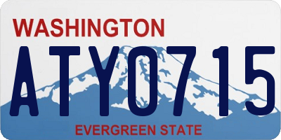 WA license plate ATY0715