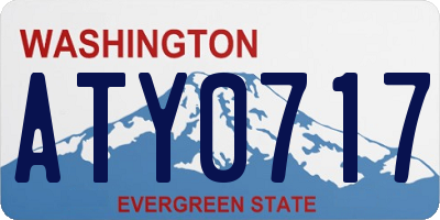 WA license plate ATY0717