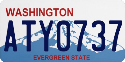 WA license plate ATY0737