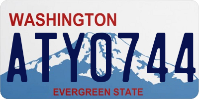 WA license plate ATY0744