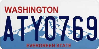 WA license plate ATY0769