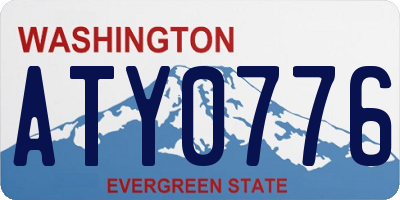 WA license plate ATY0776