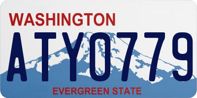WA license plate ATY0779