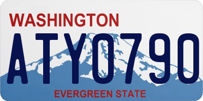 WA license plate ATY0790