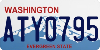 WA license plate ATY0795