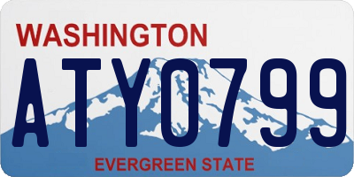 WA license plate ATY0799