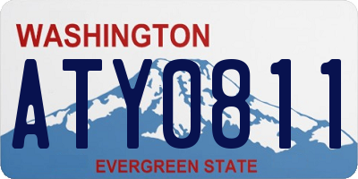 WA license plate ATY0811