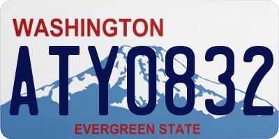 WA license plate ATY0832