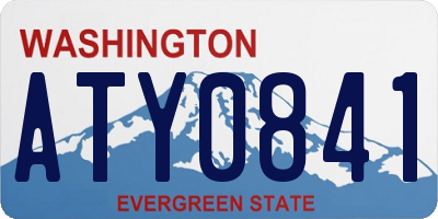 WA license plate ATY0841
