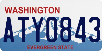 WA license plate ATY0843