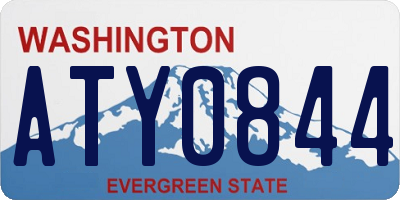WA license plate ATY0844