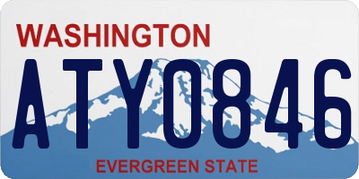 WA license plate ATY0846