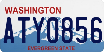 WA license plate ATY0856