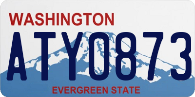 WA license plate ATY0873