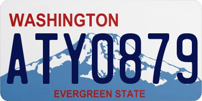 WA license plate ATY0879