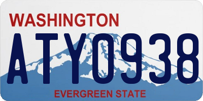 WA license plate ATY0938
