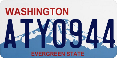 WA license plate ATY0944