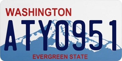 WA license plate ATY0951