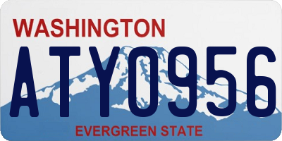 WA license plate ATY0956