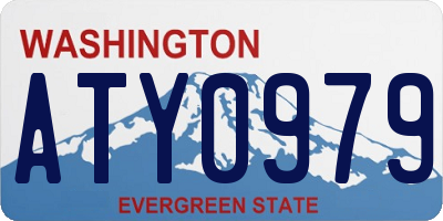 WA license plate ATY0979