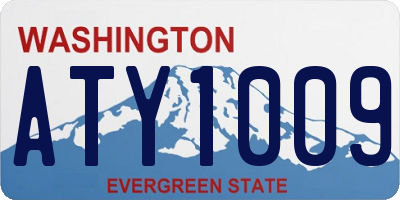 WA license plate ATY1009