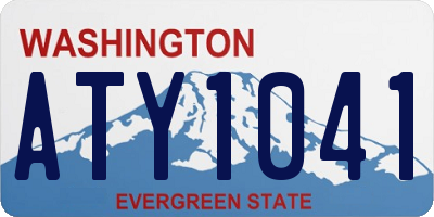 WA license plate ATY1041