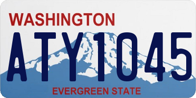 WA license plate ATY1045