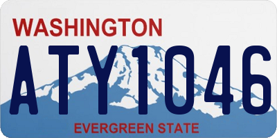 WA license plate ATY1046