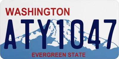 WA license plate ATY1047