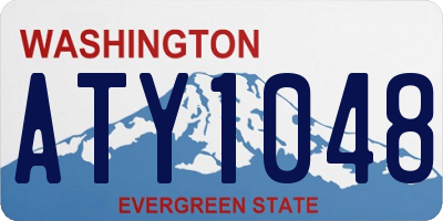 WA license plate ATY1048