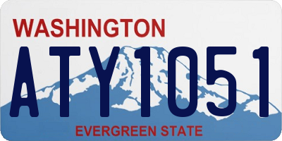 WA license plate ATY1051