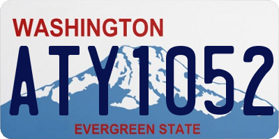 WA license plate ATY1052