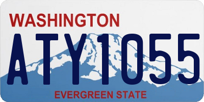WA license plate ATY1055