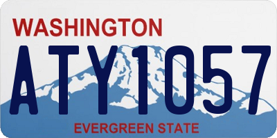WA license plate ATY1057