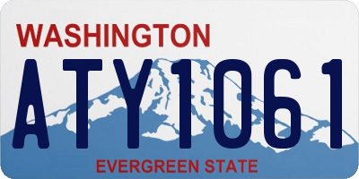 WA license plate ATY1061