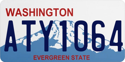 WA license plate ATY1064