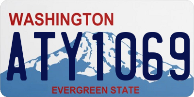 WA license plate ATY1069