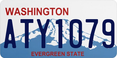 WA license plate ATY1079